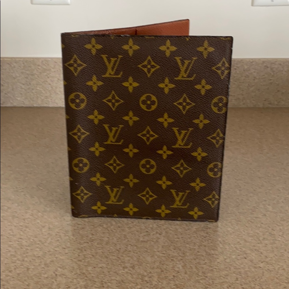 Louis Vuitton 7-1/2”x 9” datebook or journal cover